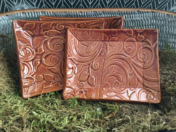 Soap Dish Burnt Orange